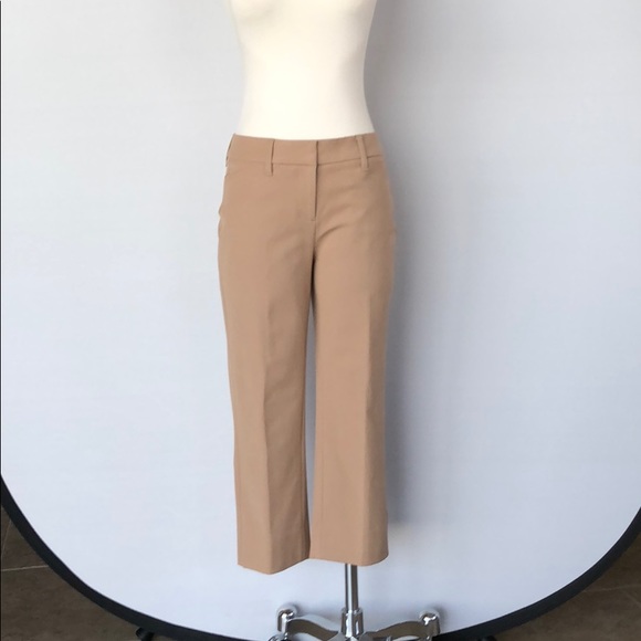 NWT WHBM The Slim  Crop Pant Size 2 Tan - Picture 9 of 15